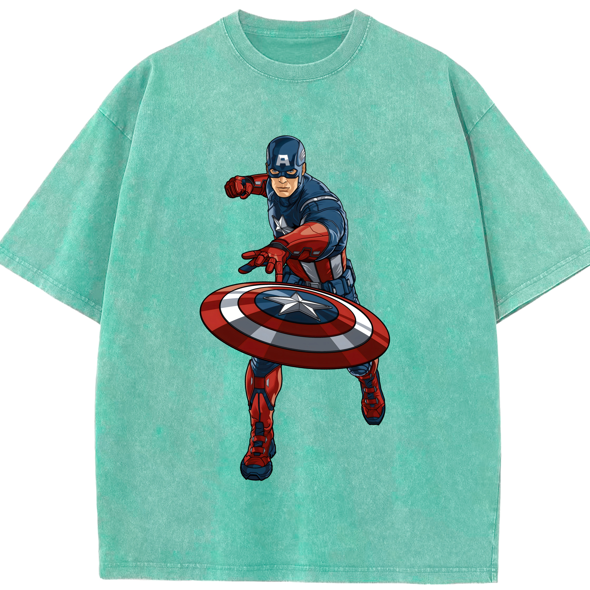 （画像用） アベンジャーズ The Avengers 綿100% ヴィンテージ風 半袖Tシャツ（フロントプリント）